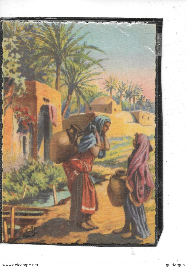 Afrique-Algerie-Scénes Et Types Illustrées Par M.VIVIER - Les " PORTEUSES D'EAU "-(1) - Profesiones