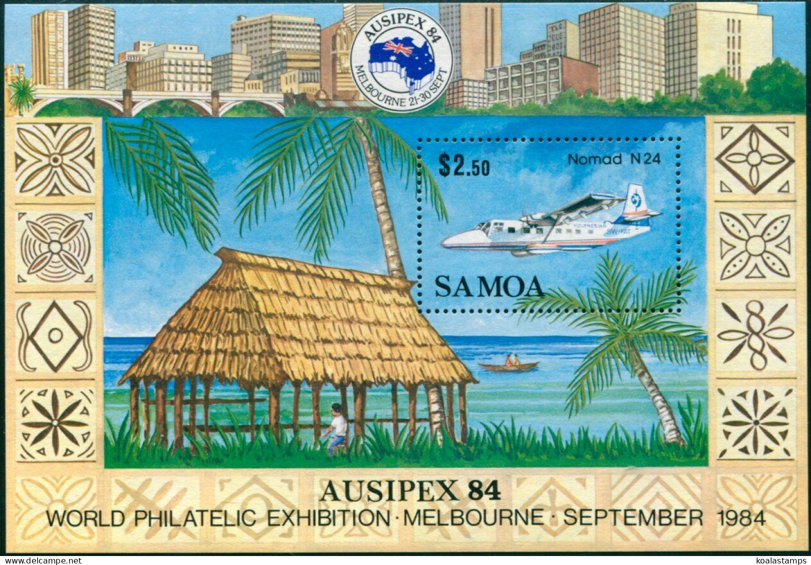 Samoa 1984 SG683 Ausipex Stamp Exhibition MS MNH - Samoa