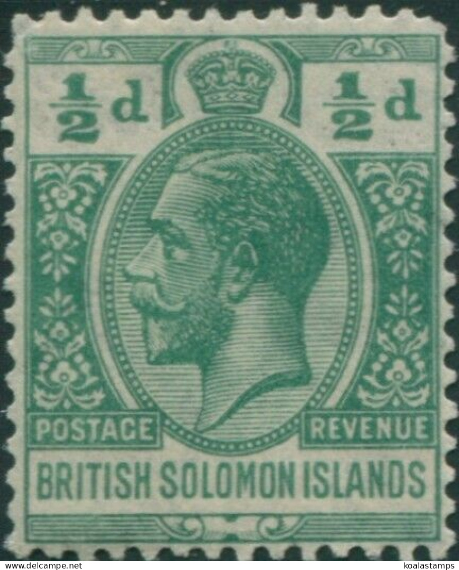 Solomon Islands 1922 SG39 ½d Green KGV MNH - Salomoninseln (Salomonen 1978-...)