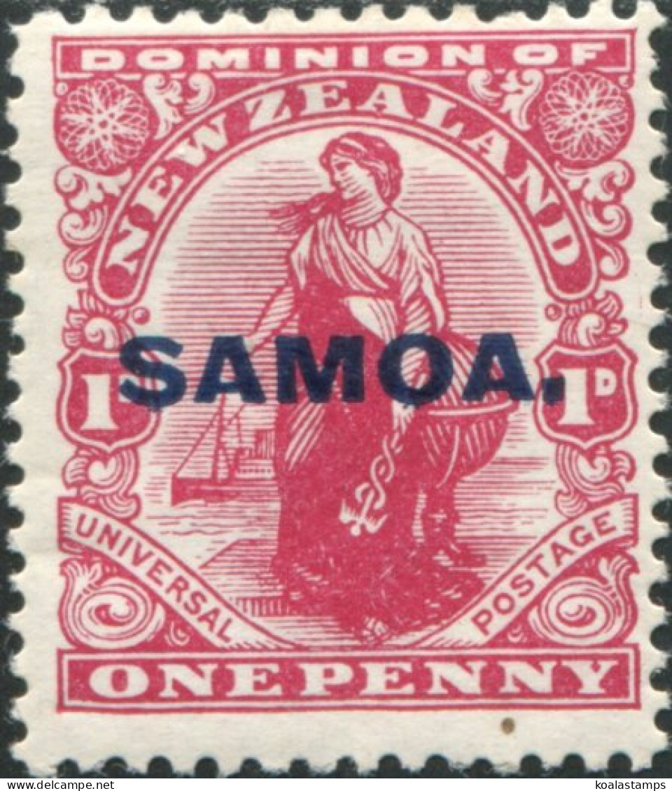 Samoa 1914 SG116 1d Red Commerce With SAMOA. Ovpt MNH - Samoa (Staat)