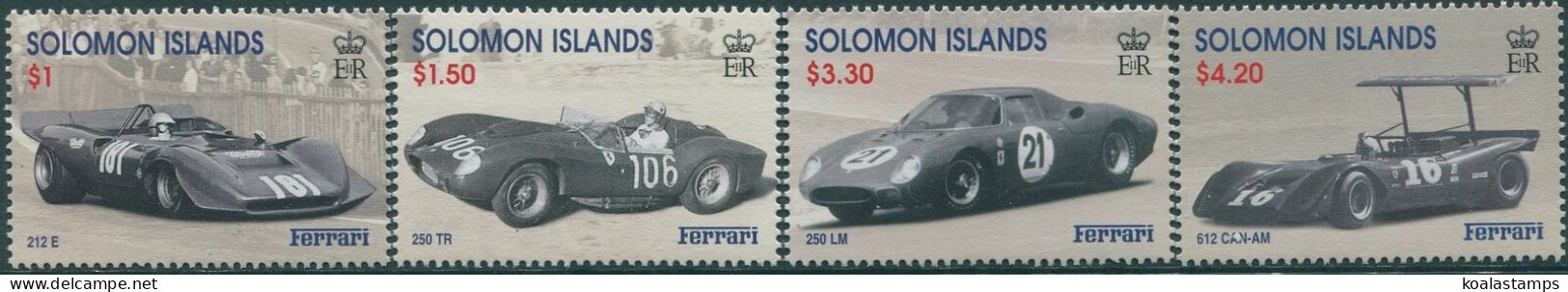 Solomon Islands 1999 SG947-950 Ferrari Racing Cars Set MNH - Salomoninseln (Salomonen 1978-...)