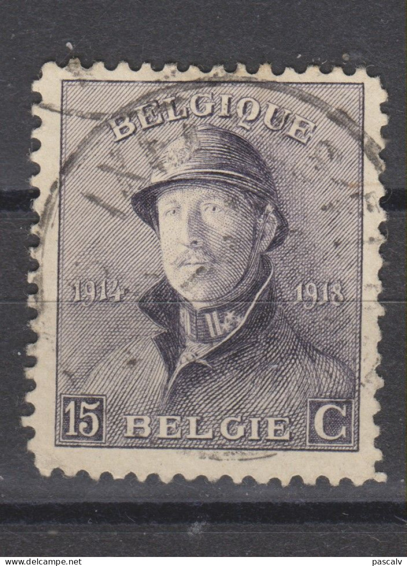COB 169 Oblitération Centrale IXELLES - 1919-1920 Albert Met Helm