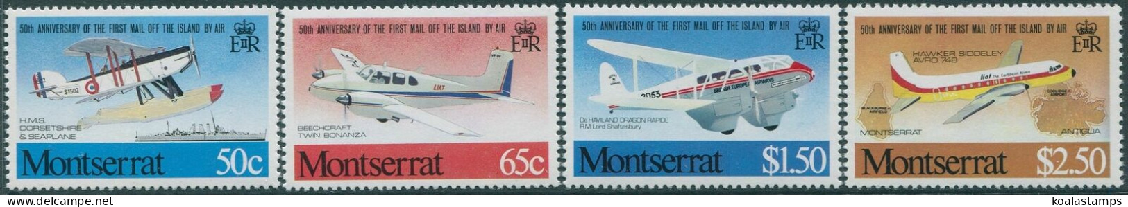 Montserrat 1981 SG519-522 Airmail Service Set MNH - Montserrat