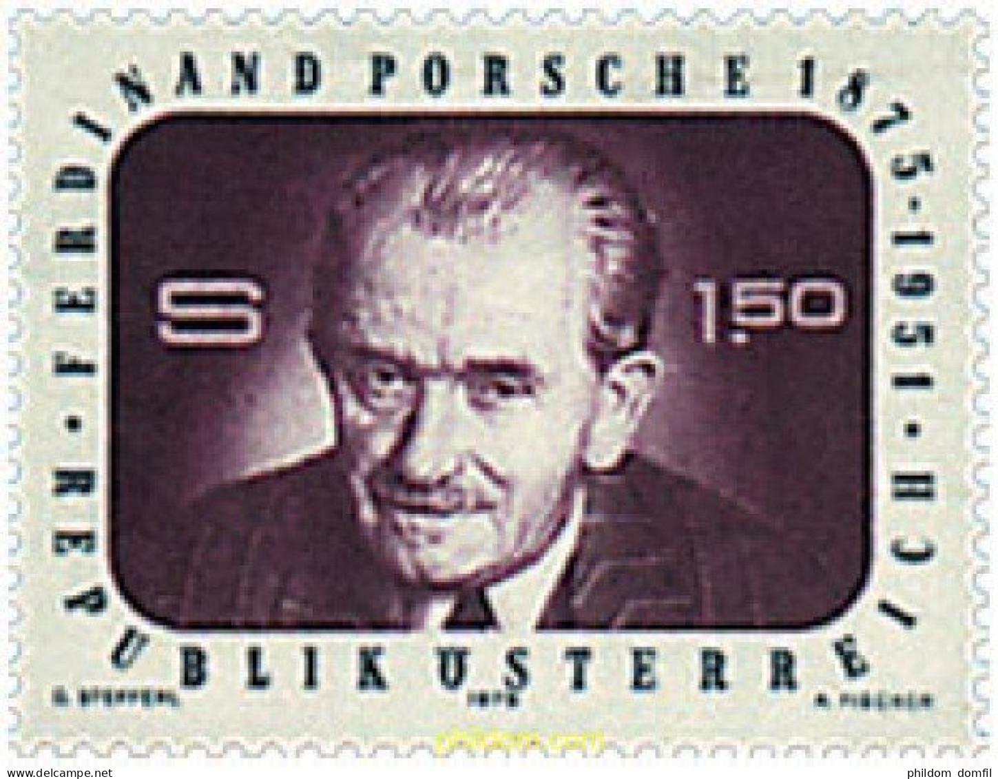 69082 MNH AUSTRIA 1975 CENTENARIO DEL NACIMIENTO DE FERDINAND PORSCHE - Unused Stamps