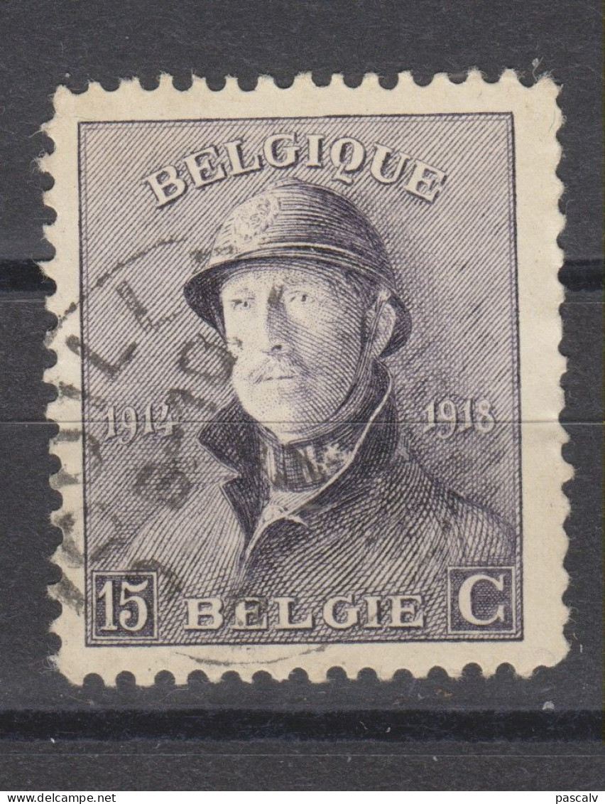 COB 169 Oblitération Centrale COUILLET - 1919-1920 Albert Met Helm