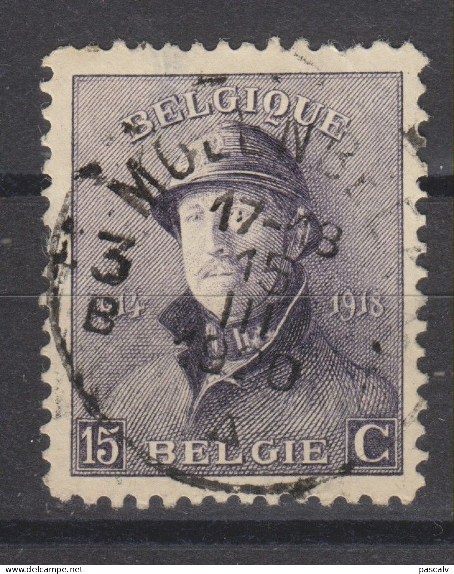 COB 169 Oblitération Centrale MOLENBEEK 3B - 1919-1920  Re Con Casco