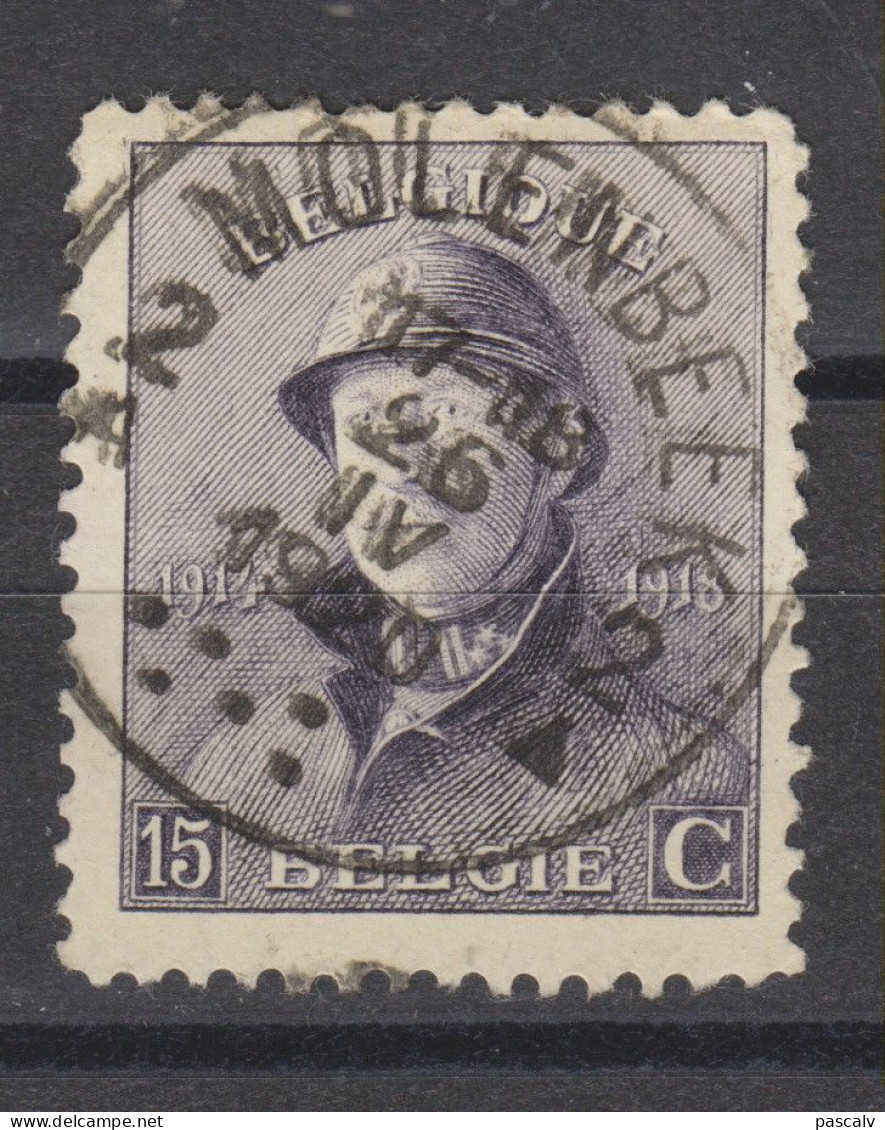 COB 169 Oblitération Centrale MOLENBEEK 2A - 1919-1920 Albert Met Helm