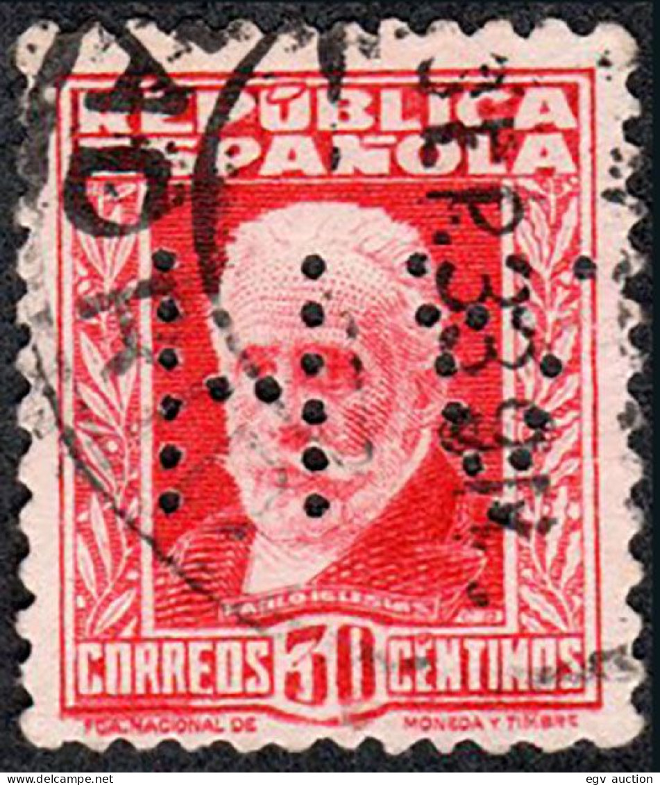 Madrid - Perforado - Edi O 669 - "AH" (Maquinaría Eléctrico) - Used Stamps