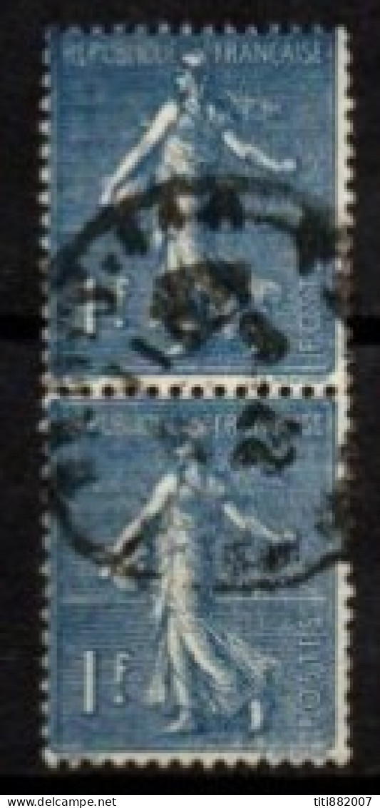 FRANCE    -   1924 .   Y&T N° 205 Oblitérés En Paire  . - 1903-60 Semeuse Lignée