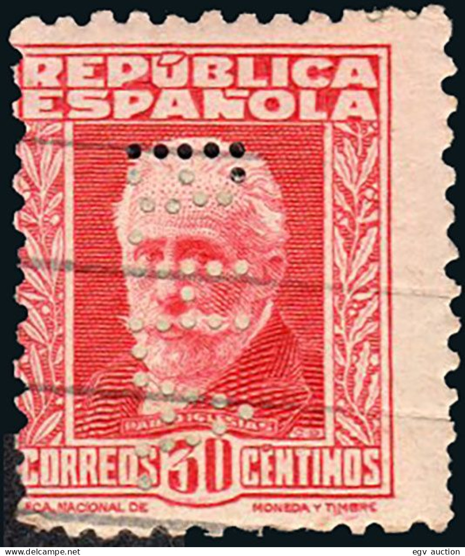 Madrid - Perforado - Edi O 669 - "B.H.A." (Banco) - Used Stamps