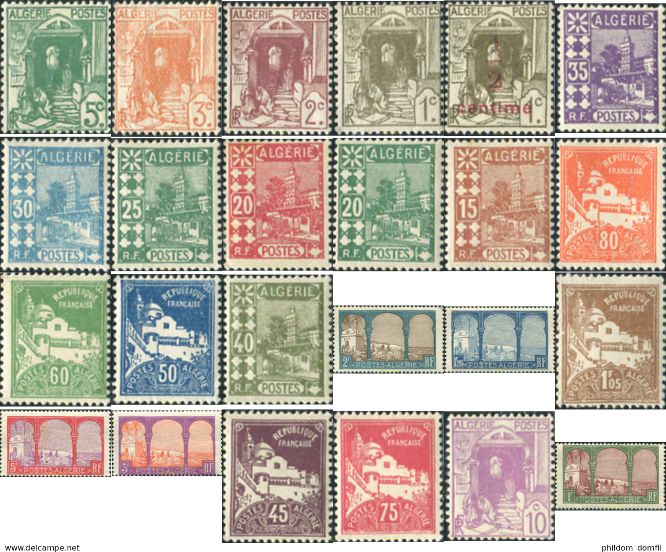 370907 HINGED ARGELIA 1926 PAISAJES - Algerien (1962-...)