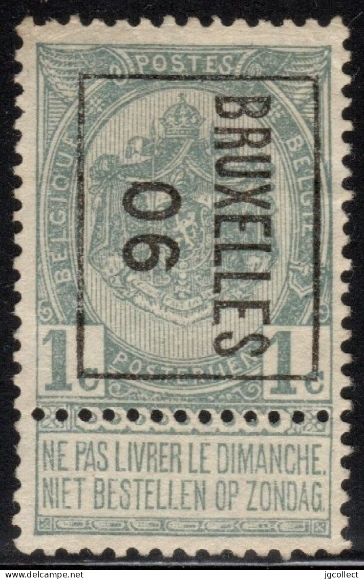 Typo 1B (BRUXELLES 06) - O/used - Typos 1906-12 (Armoiries)