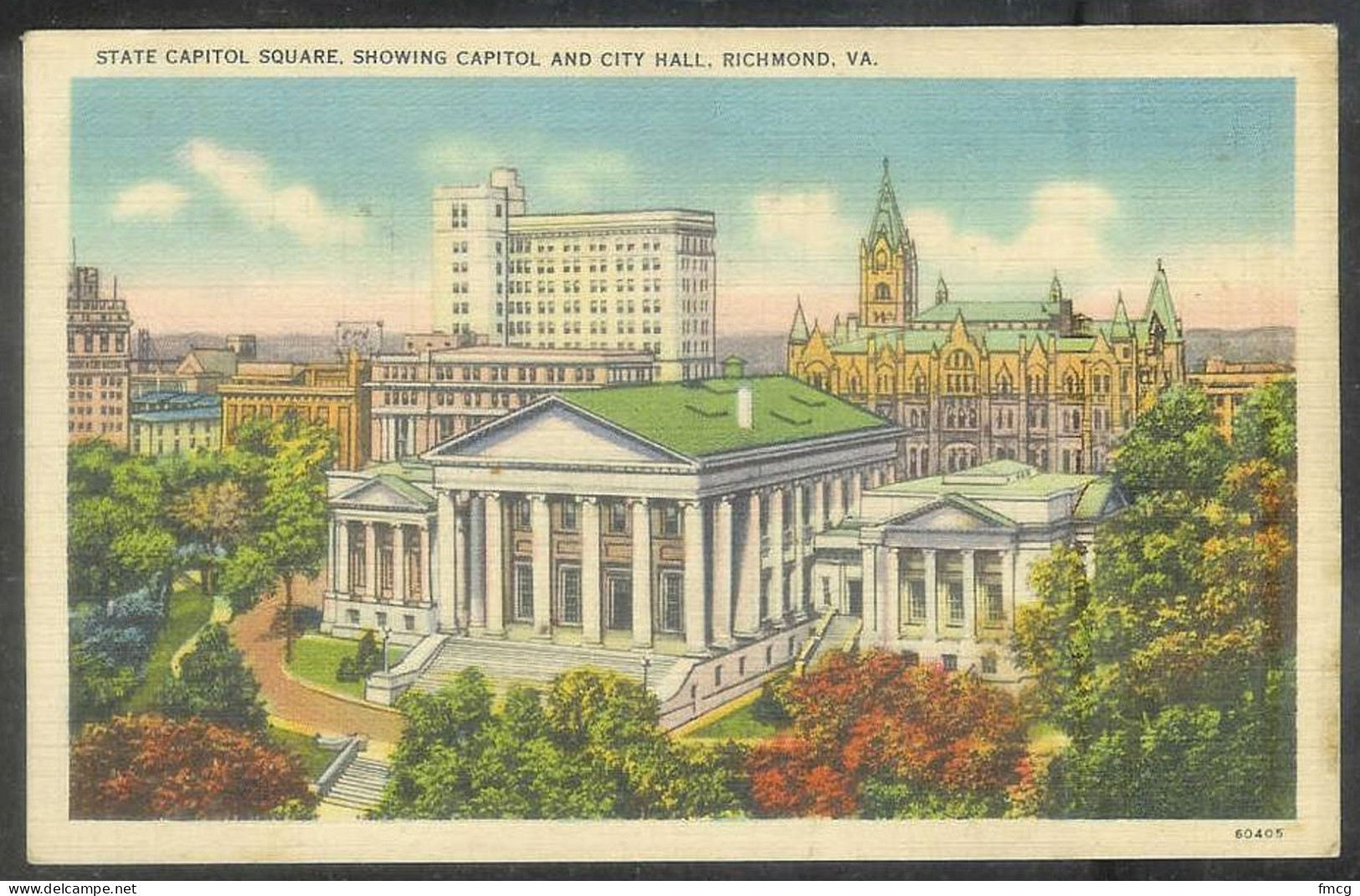 Virginia, Richmond, 1930's Card Of State Capitol, Mailed - Richmond