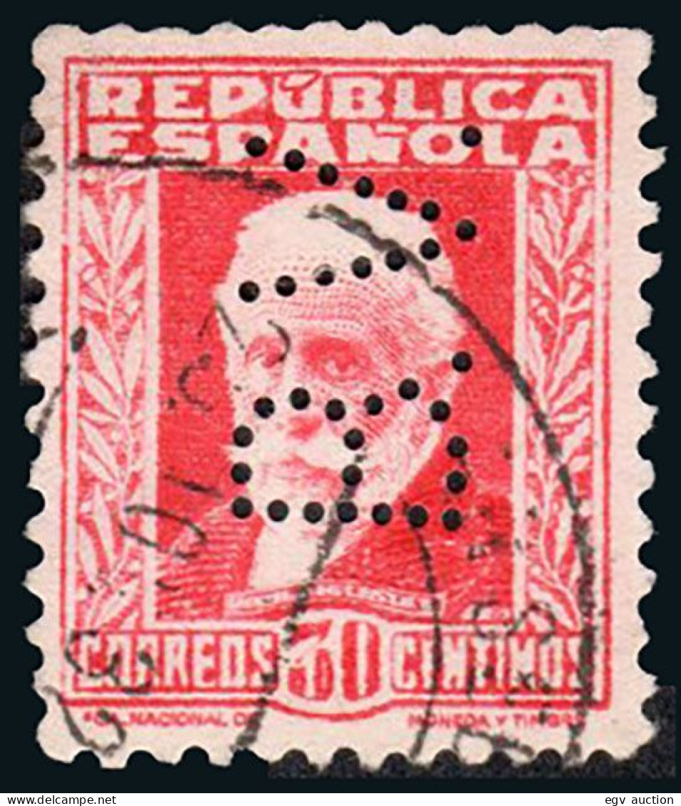 Madrid - Perforado - Edi O 669 - "B.V." (Banco) - Usati