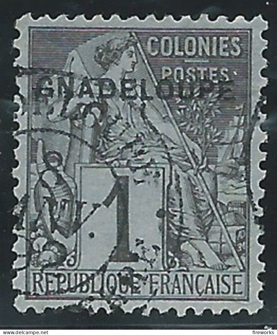 [1891] France (ex-colonies & Protectorats) Guadeloupe 1c Oblitérés - Oblitérés
