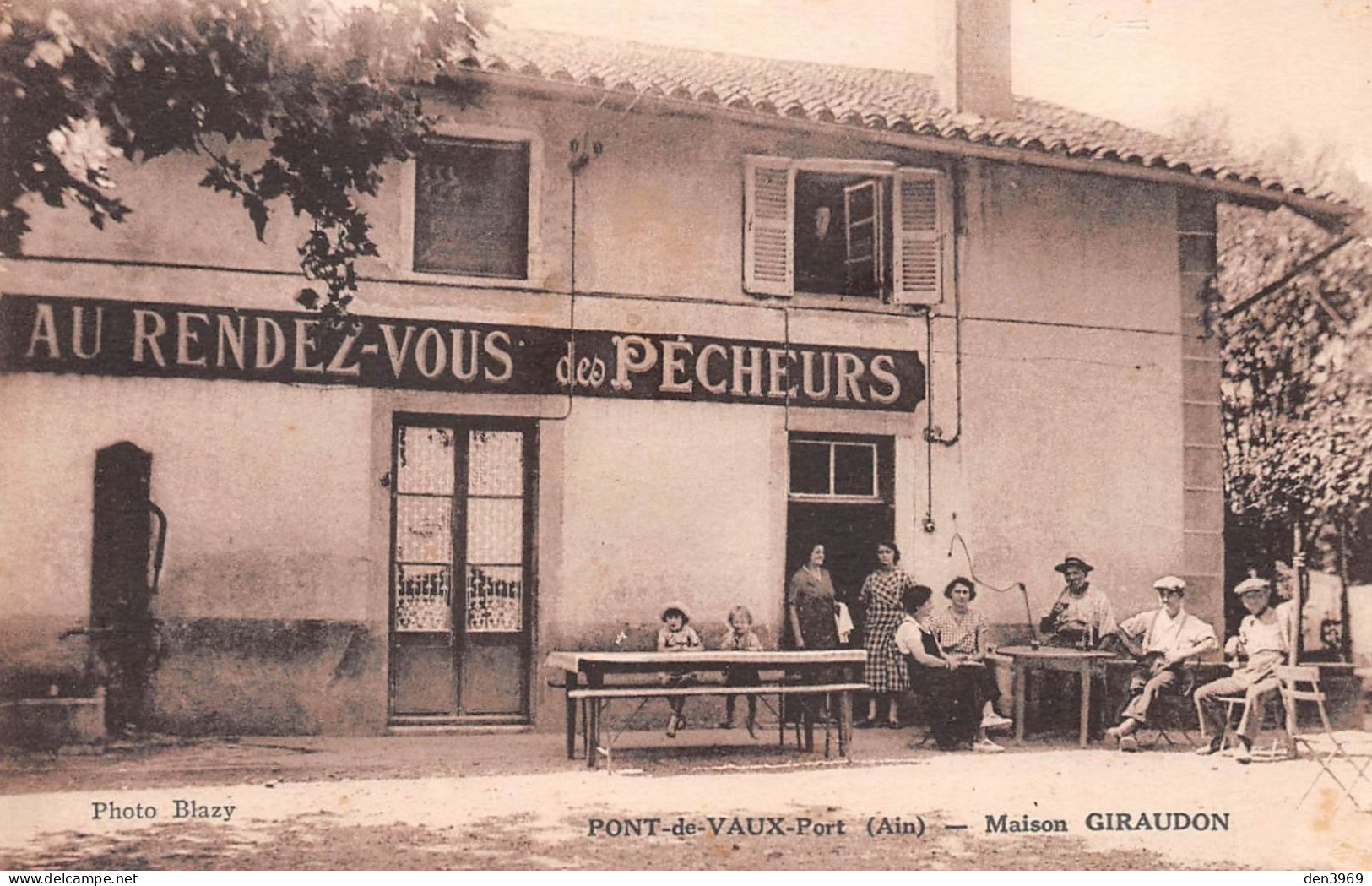 PONT-de-VAUX (Ain) - Port - Maison Giraudon - Au Rendez-Vous Des Pêcheurs - Ecrit (2 Scans) - Pont-de-Vaux