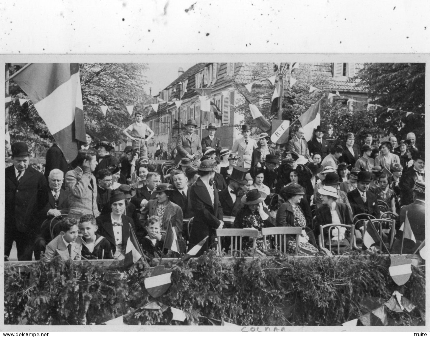 COLMAR EVEMENT MILITAIRE ( LES TRIBUNES ) CARTE PHOTO - Colmar