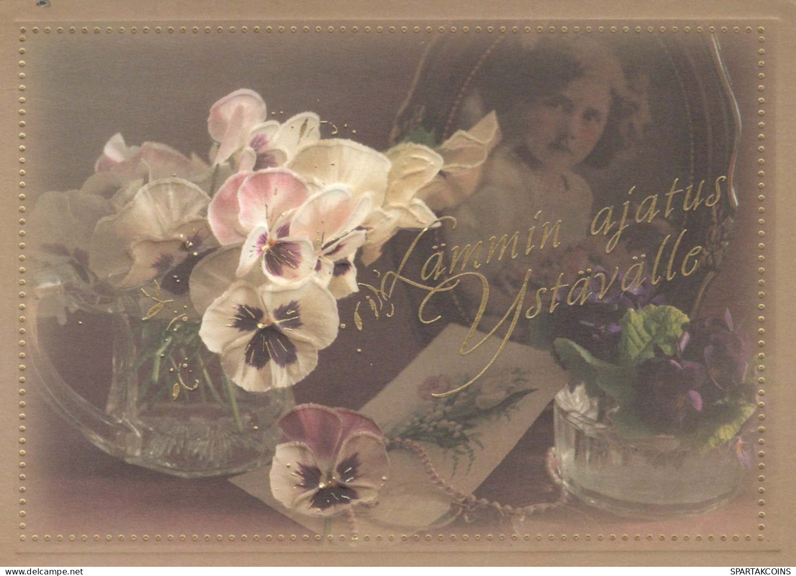 FLOWERS Vintage Ansichtskarte Postkarte CPSM #PBZ815.DE - Fleurs