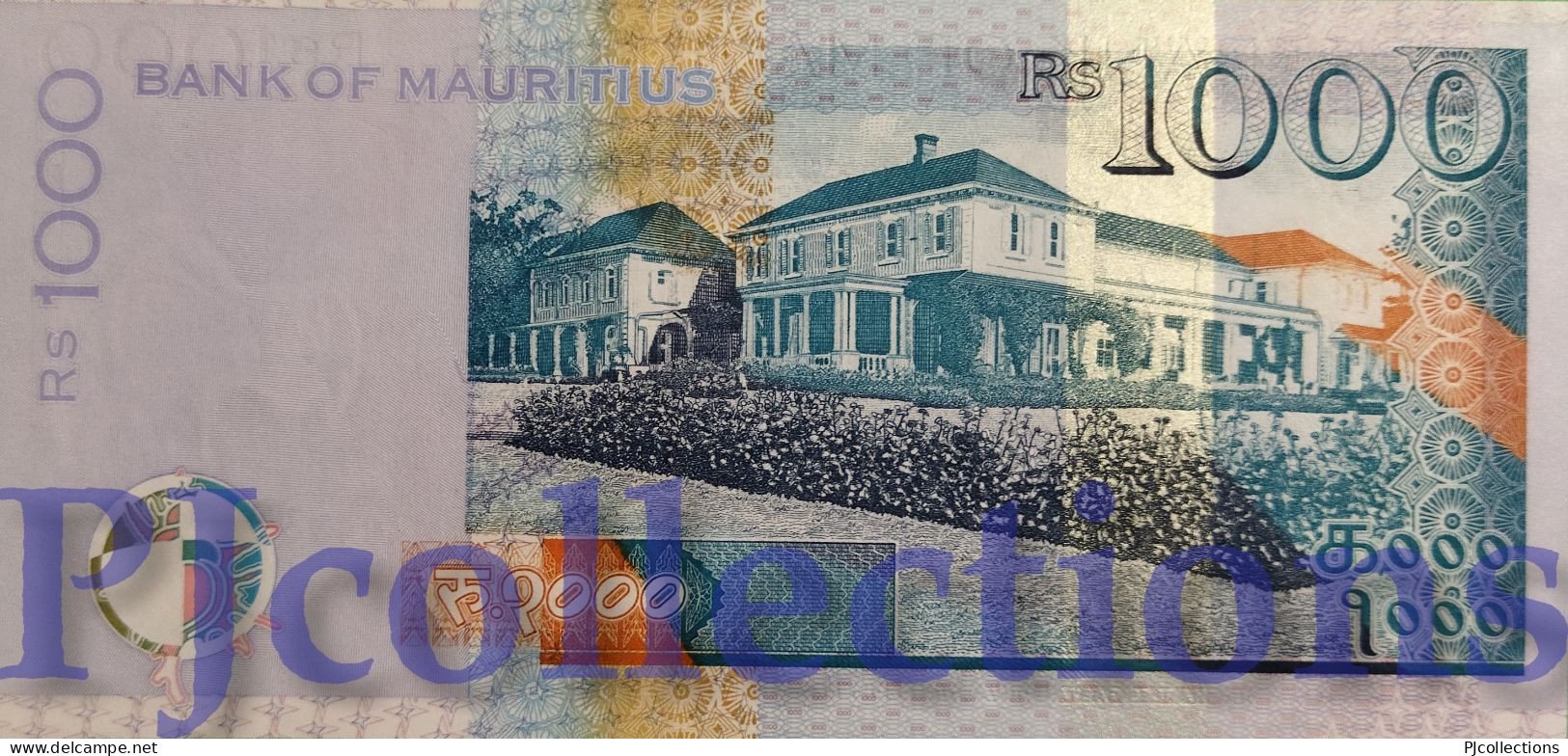 MAURITIUS 1000 RUPEES 2007 PICK 59d UNC - Maurice