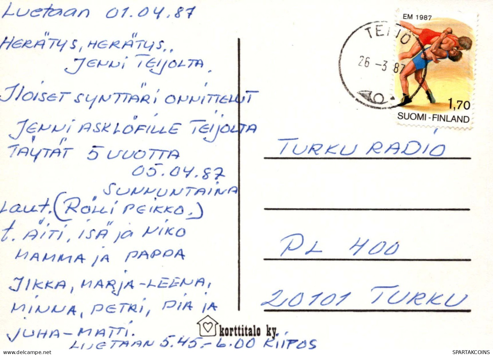 ALLES GUTE ZUM GEBURTSTAG 5 Jährige JUNGE KINDER Vintage Postal CPSM #PBT996.DE - Anniversaire
