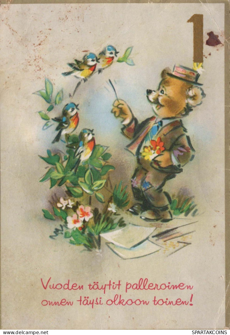GEBÄREN Tier Vintage Ansichtskarte Postkarte CPSM #PBS169.DE - Bären