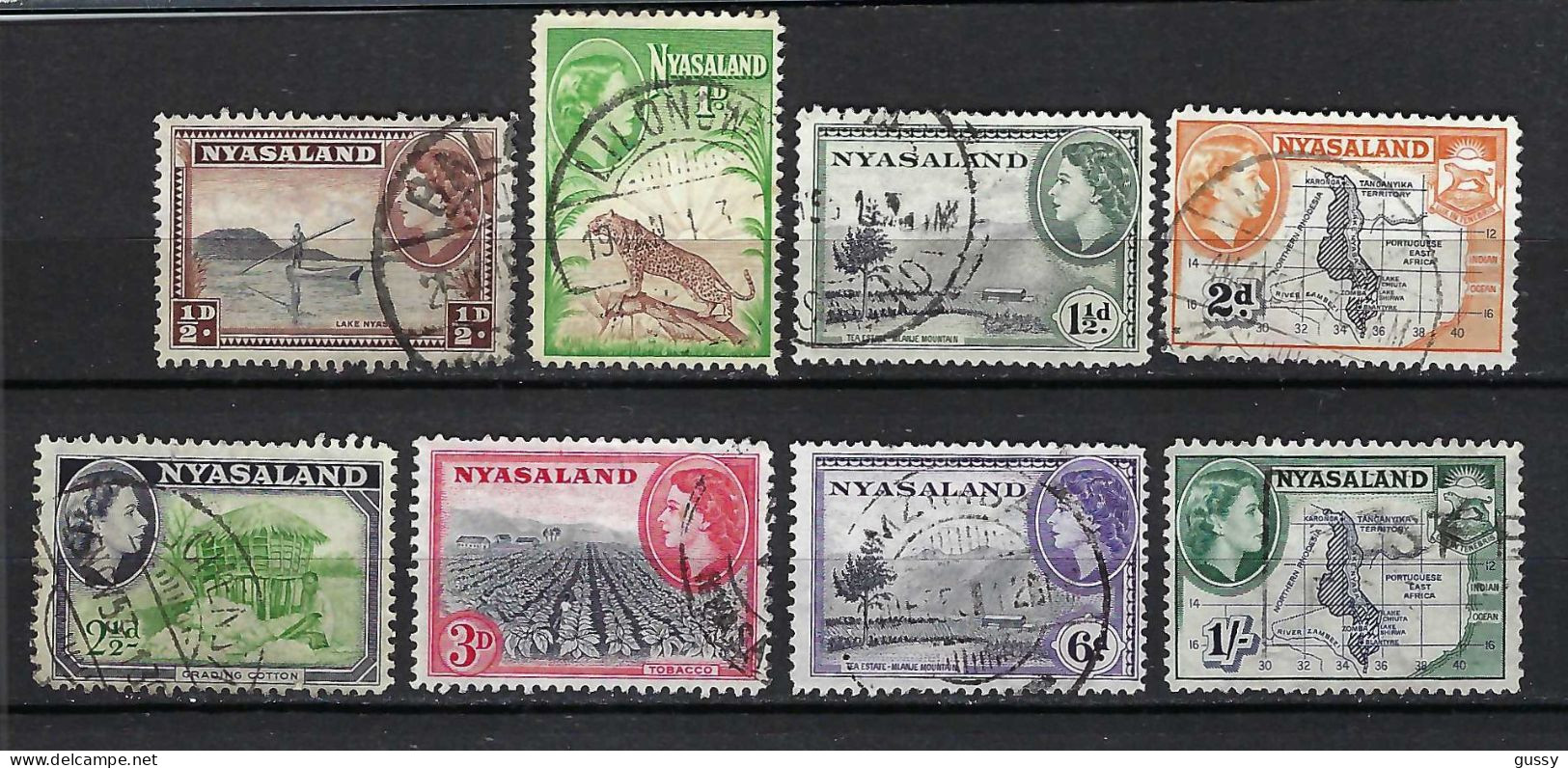 NYASSALAND Ca.1953: Lot D' Obl. - Nyasaland (1907-1953)