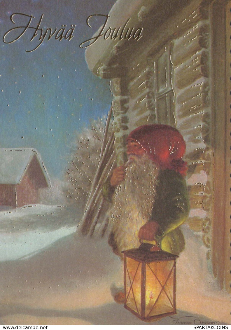 WEIHNACHTSMANN SANTA CLAUS Neujahr Weihnachten Vintage Ansichtskarte Postkarte CPSM #PBL117.DE - Santa Claus