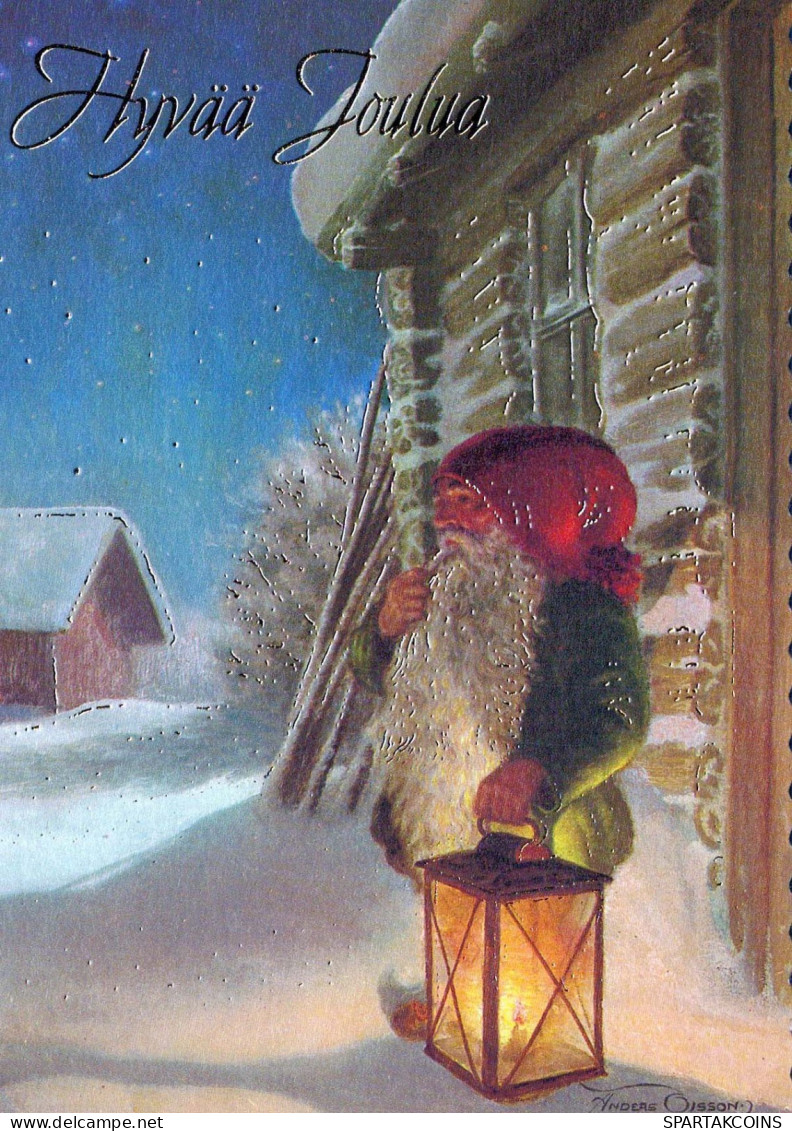 WEIHNACHTSMANN SANTA CLAUS Neujahr Weihnachten Vintage Ansichtskarte Postkarte CPSM #PBL117.DE - Santa Claus