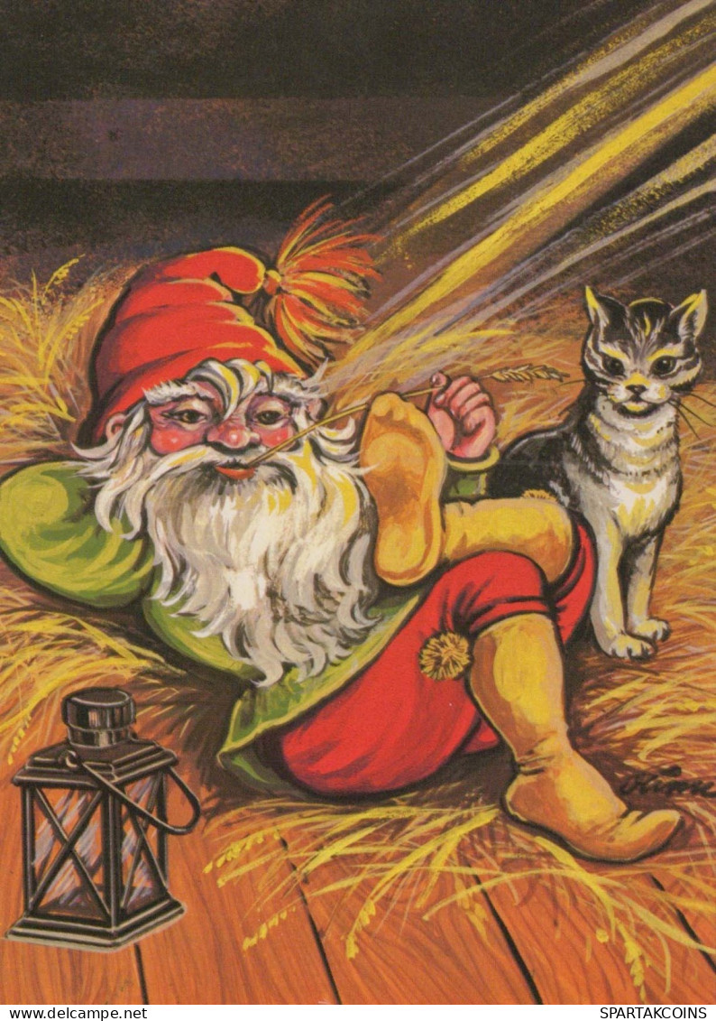 WEIHNACHTSMANN SANTA CLAUS Neujahr Weihnachten Vintage Ansichtskarte Postkarte CPSM #PBL252.DE - Santa Claus