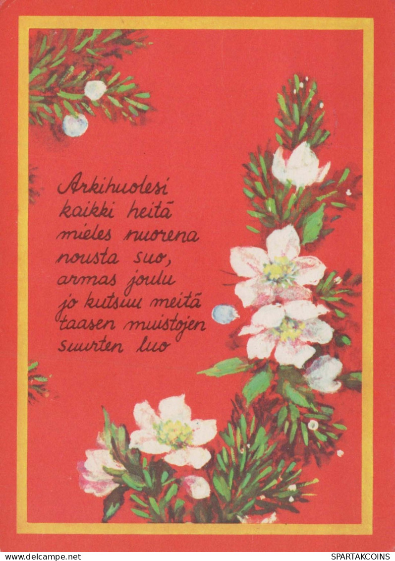 FLOWERS Vintage Ansichtskarte Postkarte CPSM #PAS405.DE - Fiori