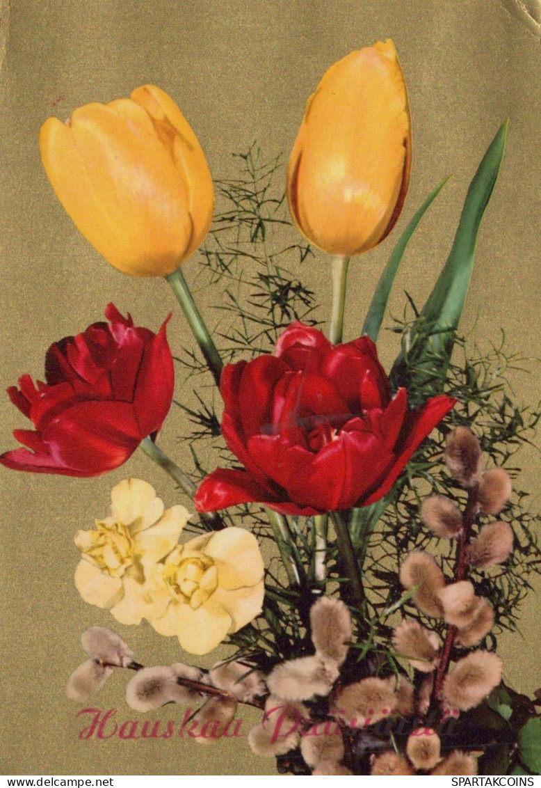 FLOWERS Vintage Ansichtskarte Postkarte CPSM #PAR082.DE - Fiori