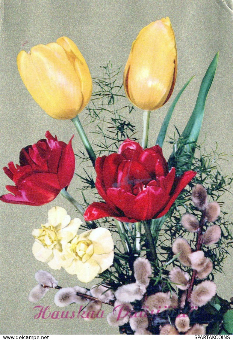 FLOWERS Vintage Ansichtskarte Postkarte CPSM #PAR082.DE - Fiori