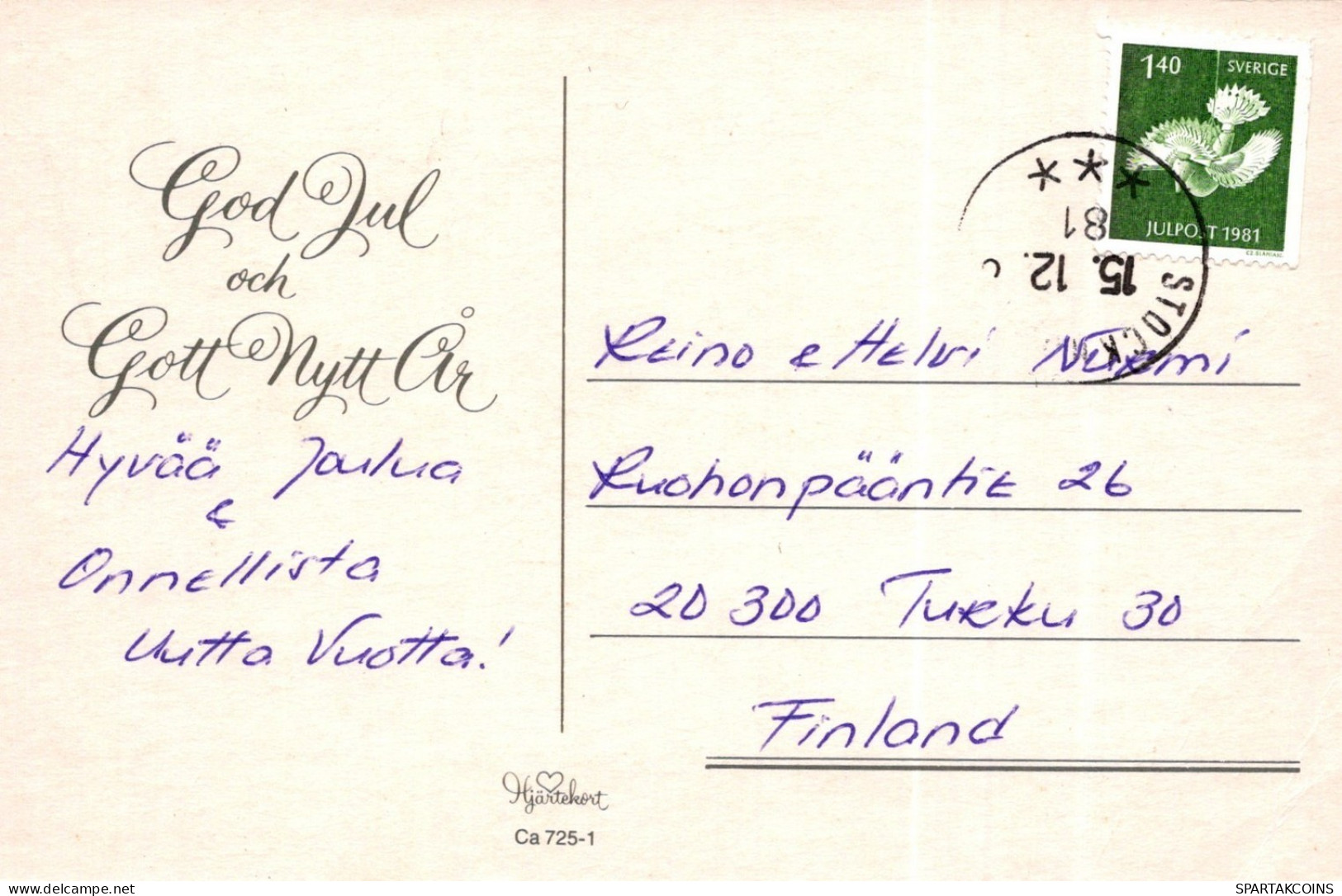 WEIHNACHTSMANN SANTA CLAUS WEIHNACHTSFERIEN Vintage Postkarte CPSM #PAJ675.DE - Santa Claus