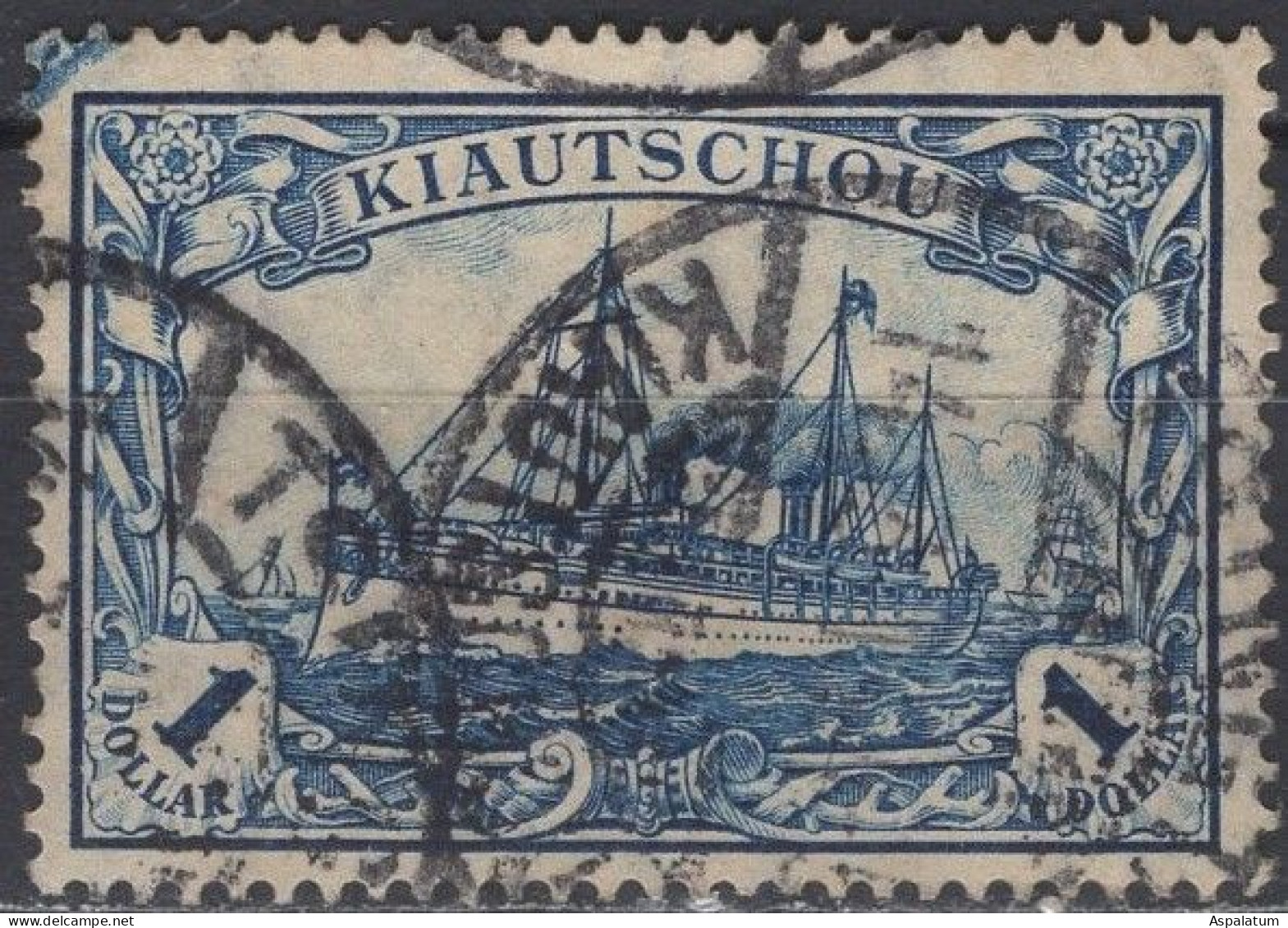German Colonies / Kiauchau - Definitive - 1 $ - Mi 35 I A - 1906 - Kiautchou