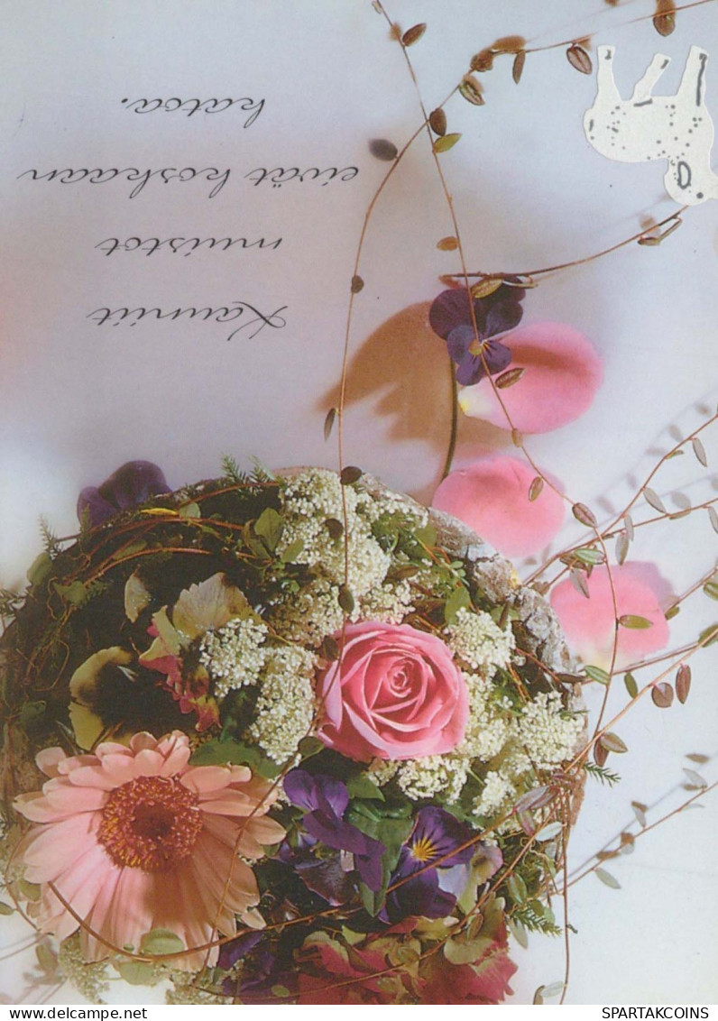 FLORES Vintage Tarjeta Postal CPSM #PBZ450.ES - Fleurs