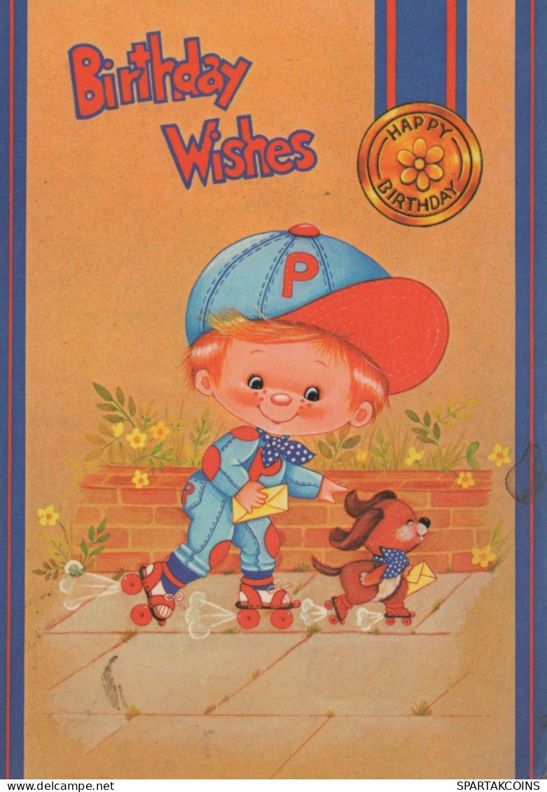 NIÑOS HUMOR Vintage Tarjeta Postal CPSM #PBV288.ES - Humorous Cards