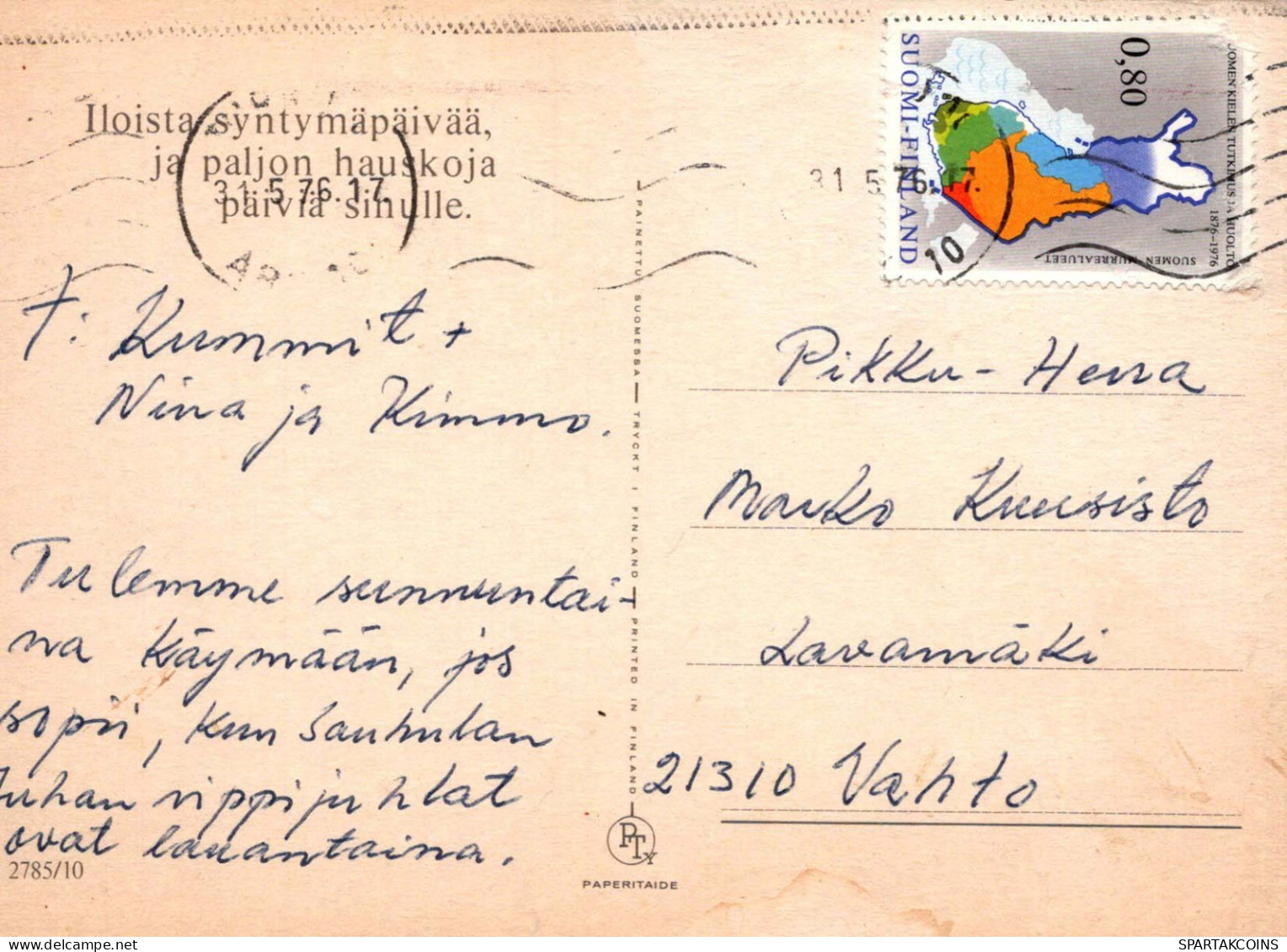FELIZ CUMPLEAÑOS 6 Año De Edad NIÑO NIÑOS Vintage Tarjeta Postal CPSM #PBT811.ES - Geburtstag