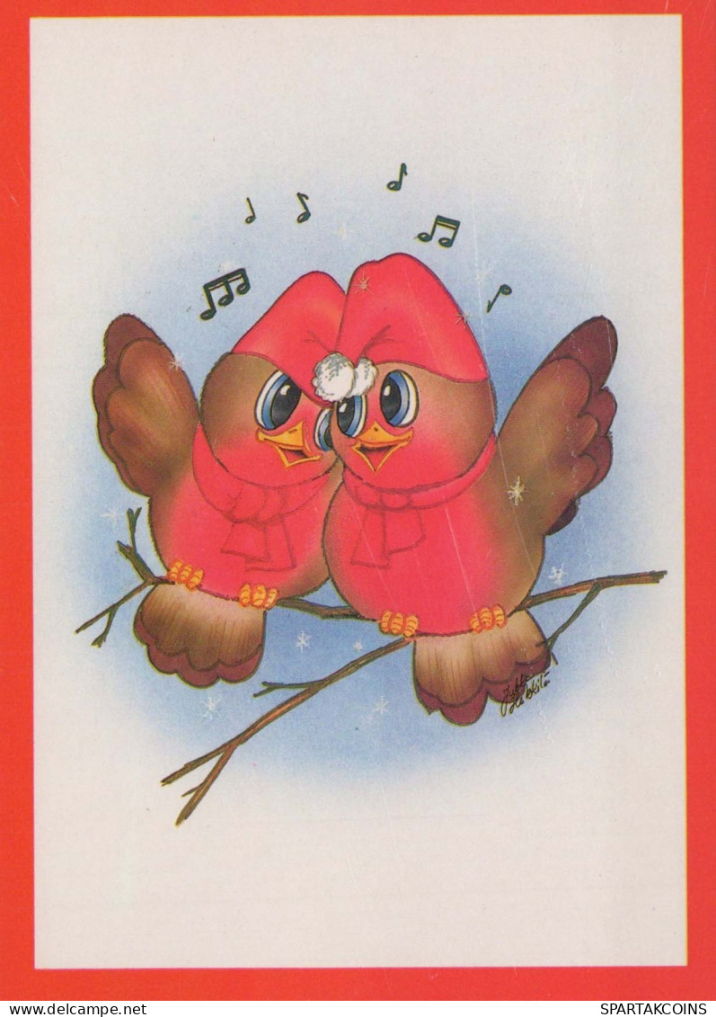 PÁJARO Animales Vintage Tarjeta Postal CPSM #PBR499.ES - Birds