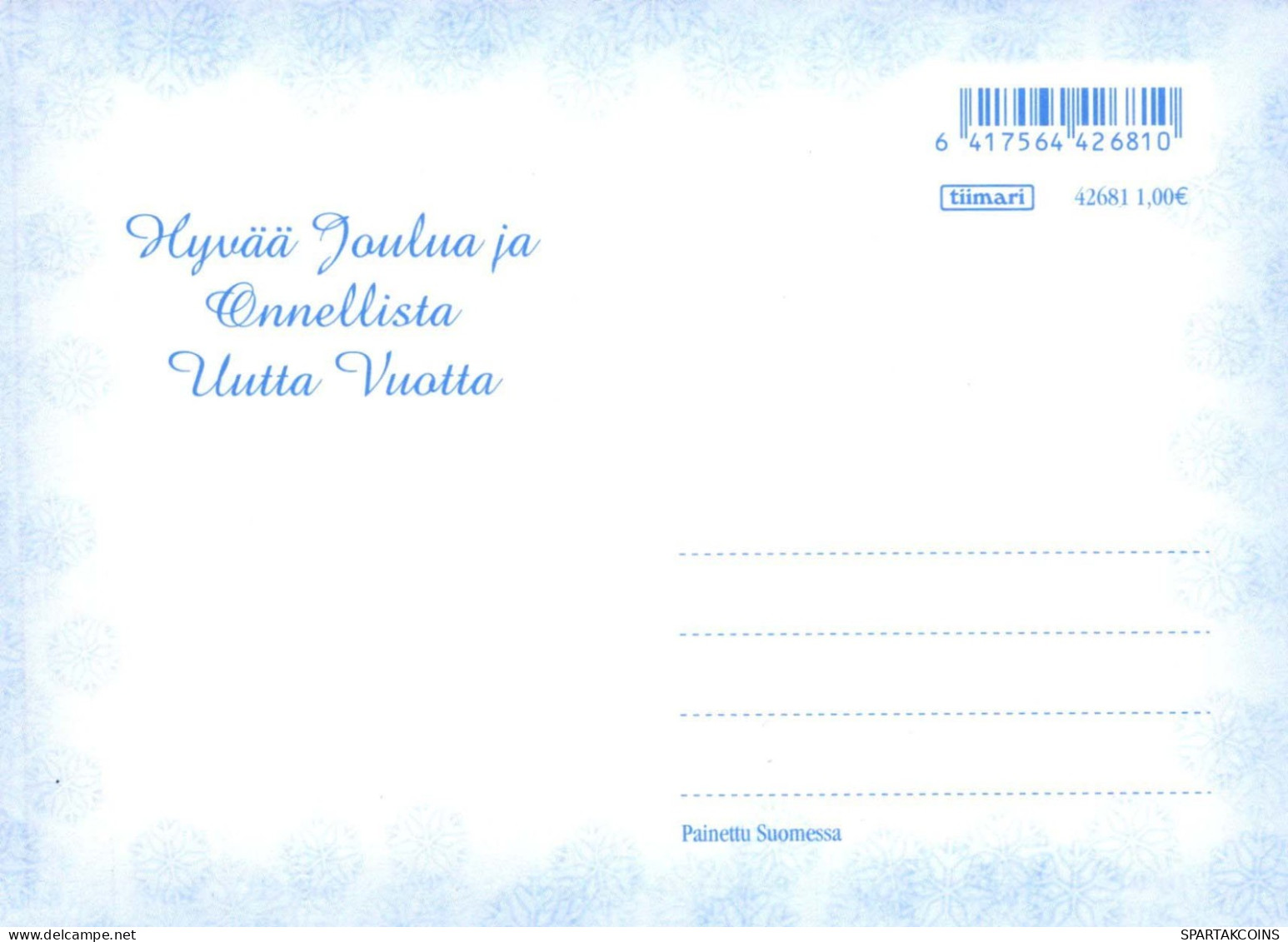 PAPÁ NOEL Feliz Año Navidad Vintage Tarjeta Postal CPSM #PBL506.ES - Santa Claus