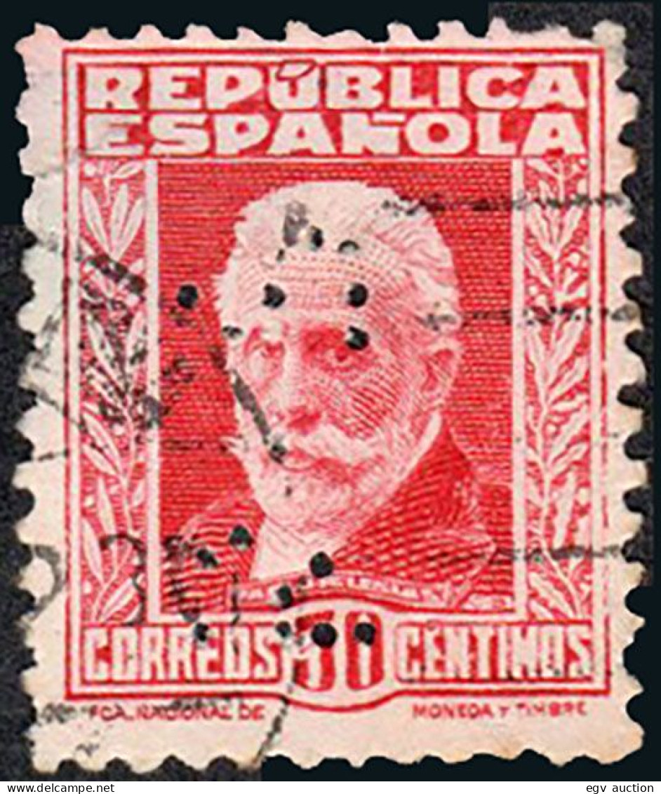 Madrid - Perforado - Edi O 669 - "P.S." (Patronato Social) - Used Stamps