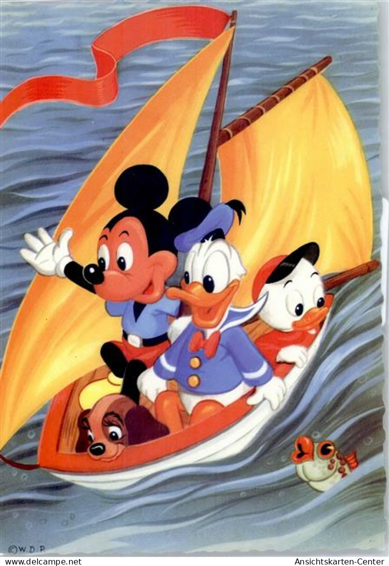 51526506 - Micky Maus Donald Duck Trick Susi Fisch Segelboot - Disney