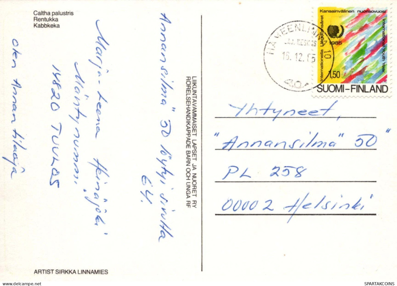 FLORES Vintage Tarjeta Postal CPSM #PAR502.ES - Fleurs