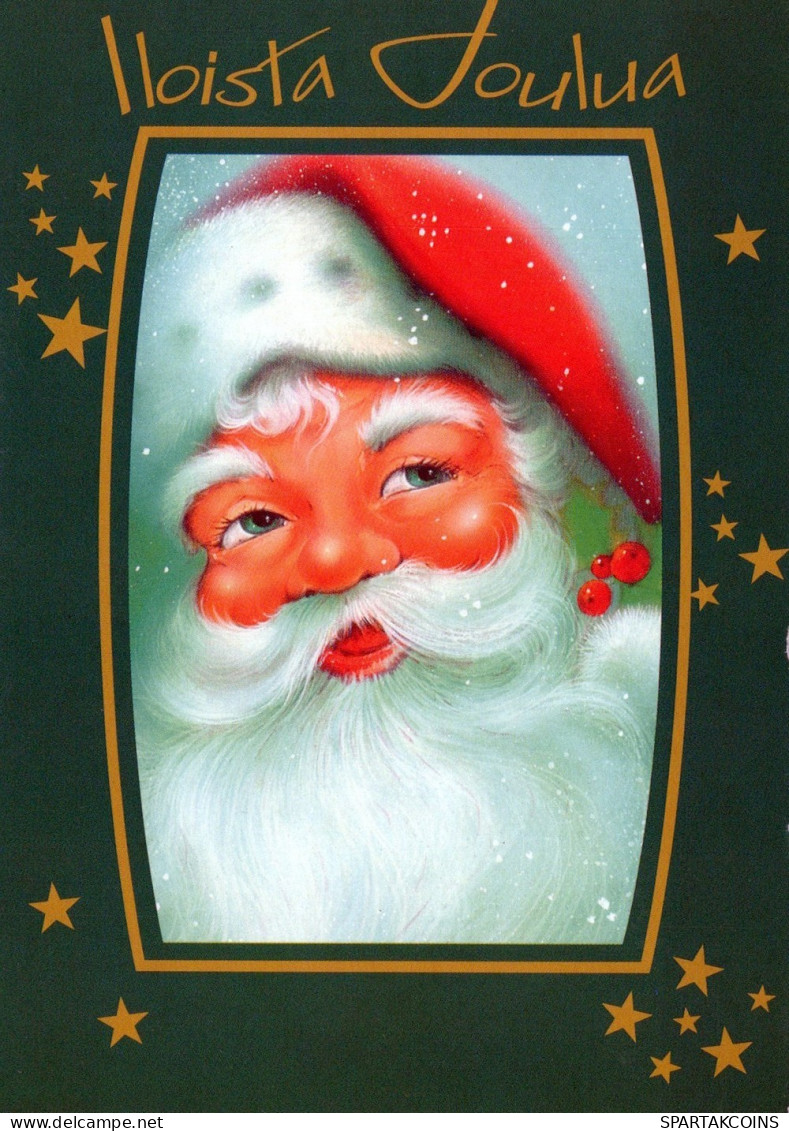 PAPÁ NOEL NAVIDAD Fiesta Vintage Tarjeta Postal CPSM #PAJ877.ES - Santa Claus