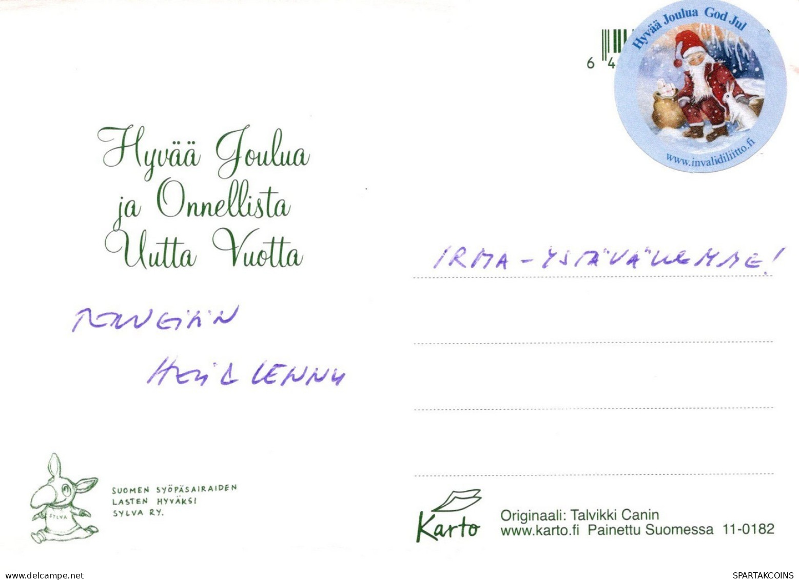 ÁNGEL NAVIDAD Vintage Tarjeta Postal CPSM #PAJ213.ES - Angels