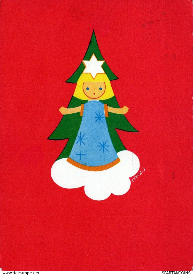 ÁNGEL NAVIDAD Vintage Tarjeta Postal CPSM #PAH136.ES - Anges