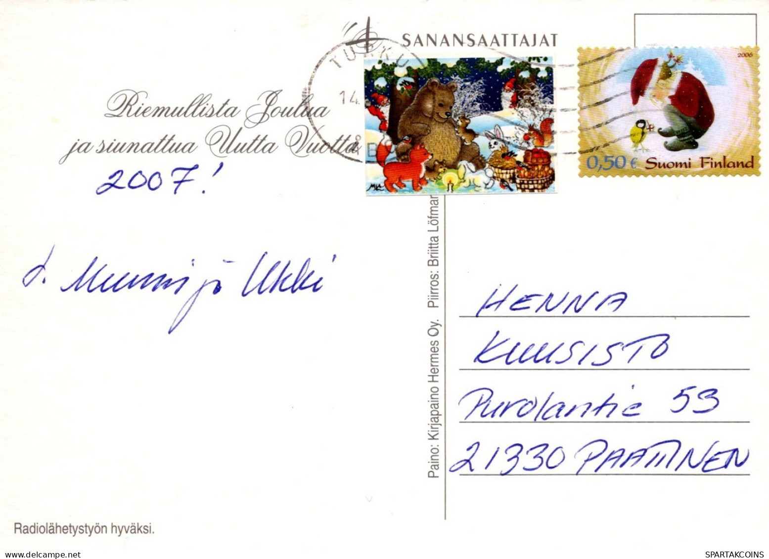 ÁNGEL NAVIDAD Vintage Tarjeta Postal CPSM #PAH012.ES - Anges