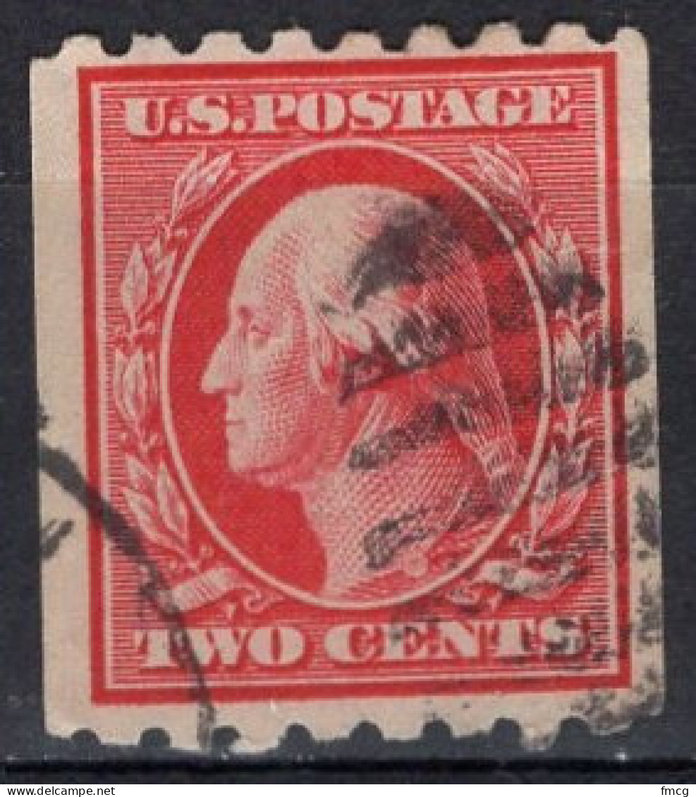 1910 2 Cents George Washington, Coil, Used (Scott #391) - Gebruikt