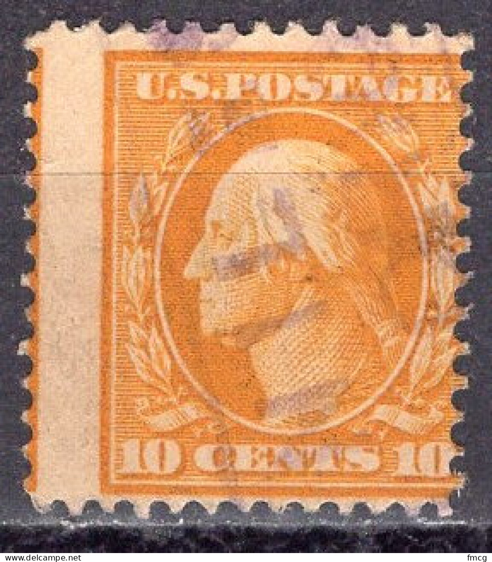 1911 10 Cents George Washington, Used (Scott #381) - Gebruikt