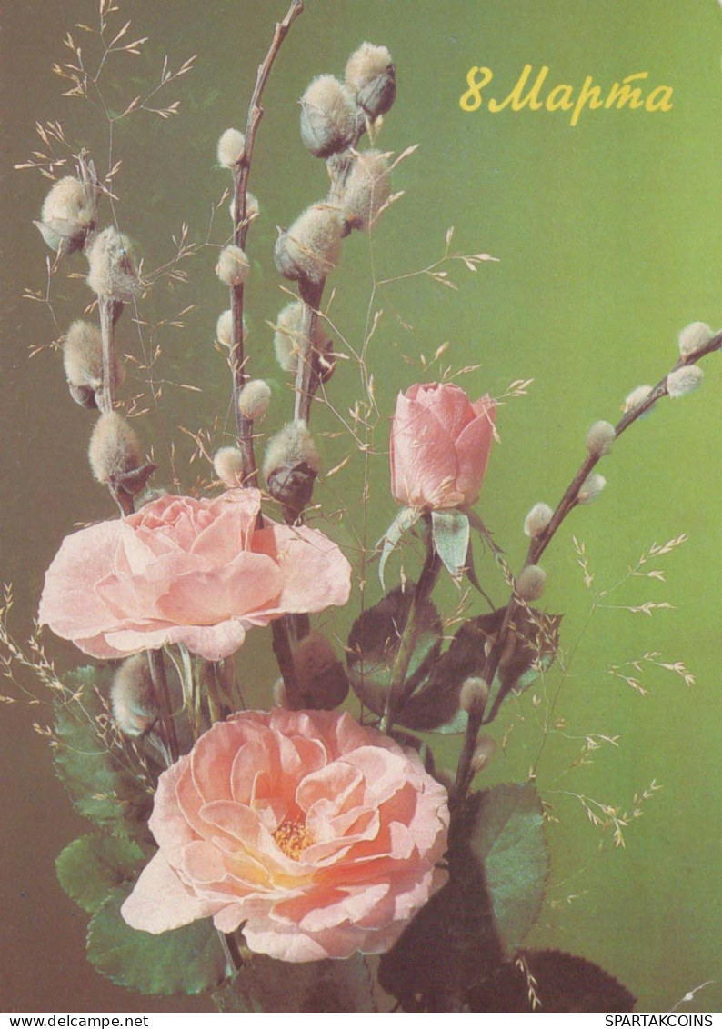 FLEURS Vintage Carte Postale CPSM #PBZ030.FR - Flowers