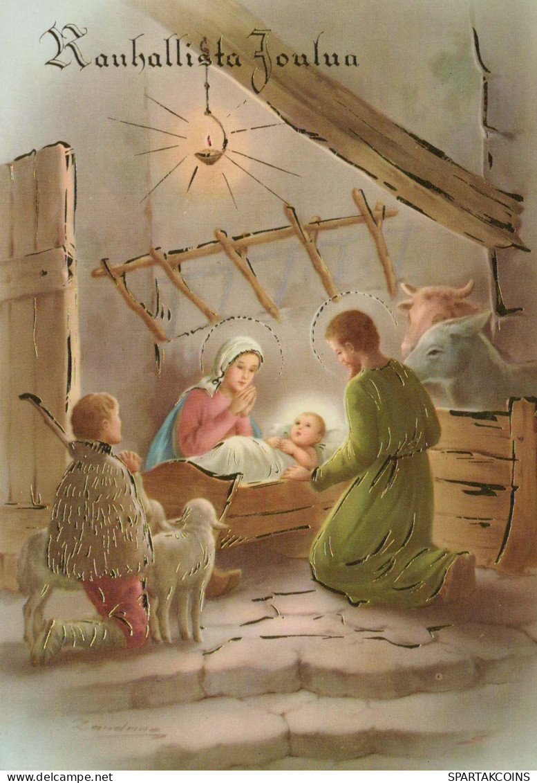 Vierge Marie Madone Bébé JÉSUS Religion Vintage Carte Postale CPSM #PBQ007.FR - Virgen Maria Y Las Madonnas